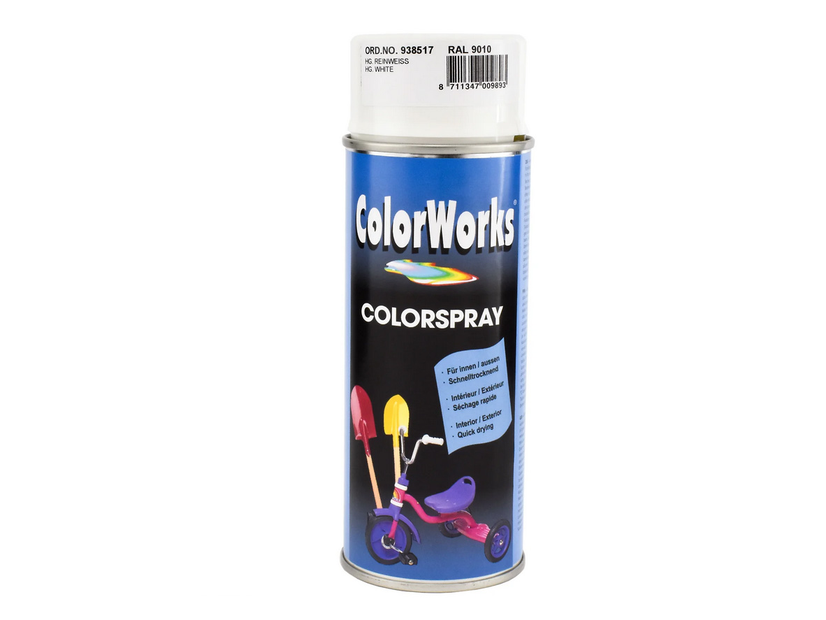 Färgspray ColorWorks - Vit (RAL9010)