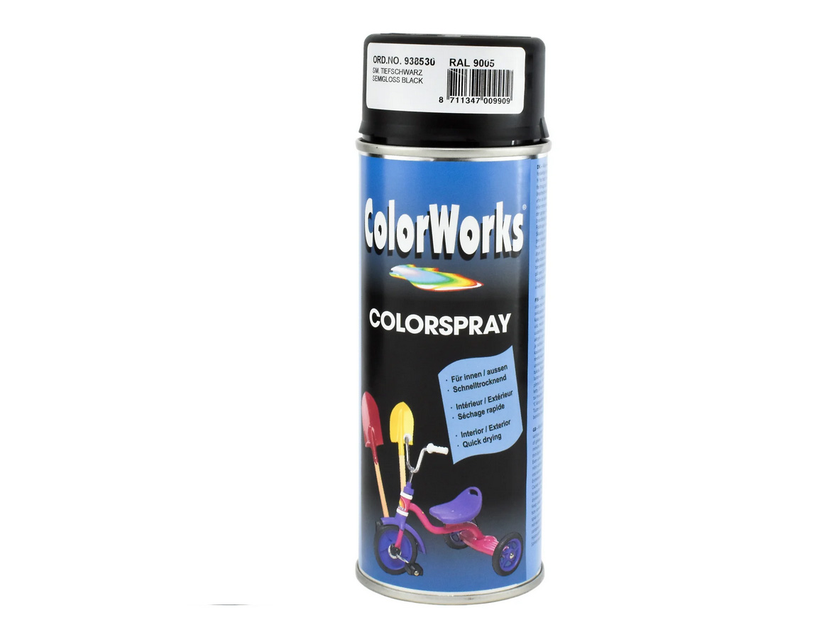 Färgspray ColorWorks - Svart (RAL9005)