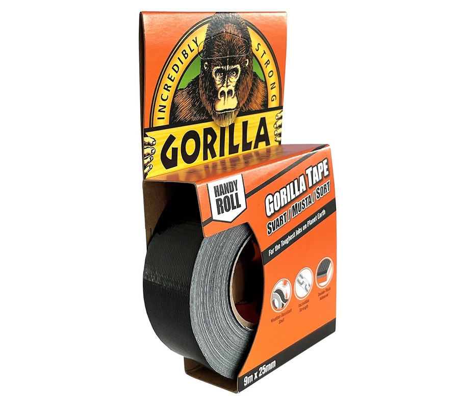 Vävtejp Gorilla (Handy Roll) 25mm x 9m