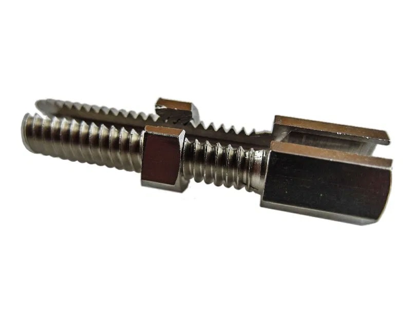 Justerskruv M6x35mm, m. spår (Universal)