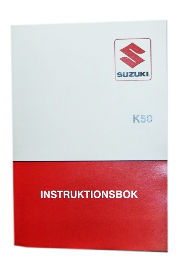 Instruktionsbok, Suzuki K50