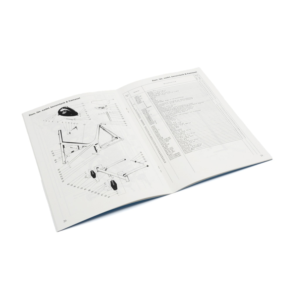 Reservdelskatalog för Monark 1731/1741