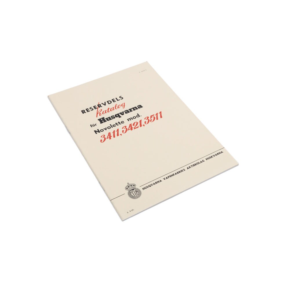 Reservdelskatalog (Husqvarna Novolette 3411/3421/3511)