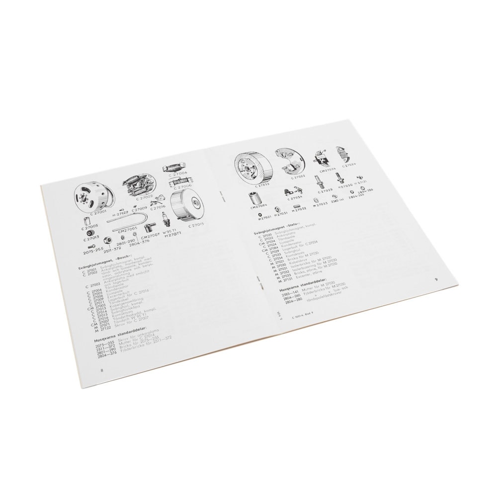 Reservdelskatalog (Husqvarna Novolette 3311)