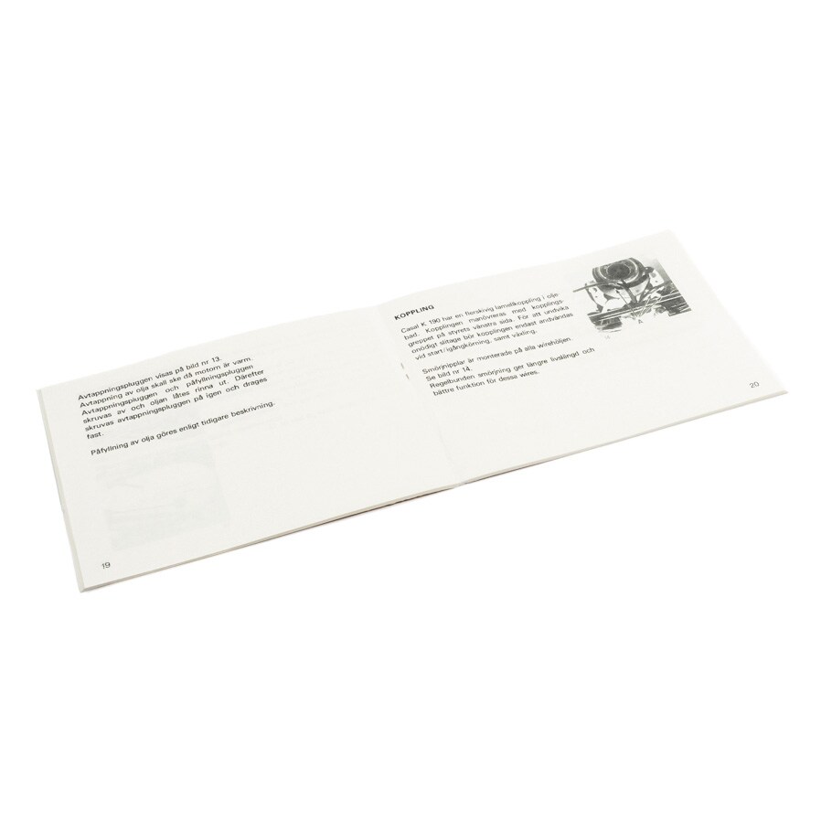 Instruktionsbok för Casal K-190