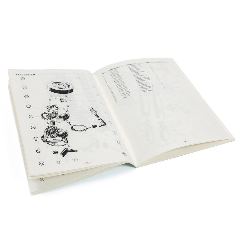 Reservdelskatalog för Casal K-190