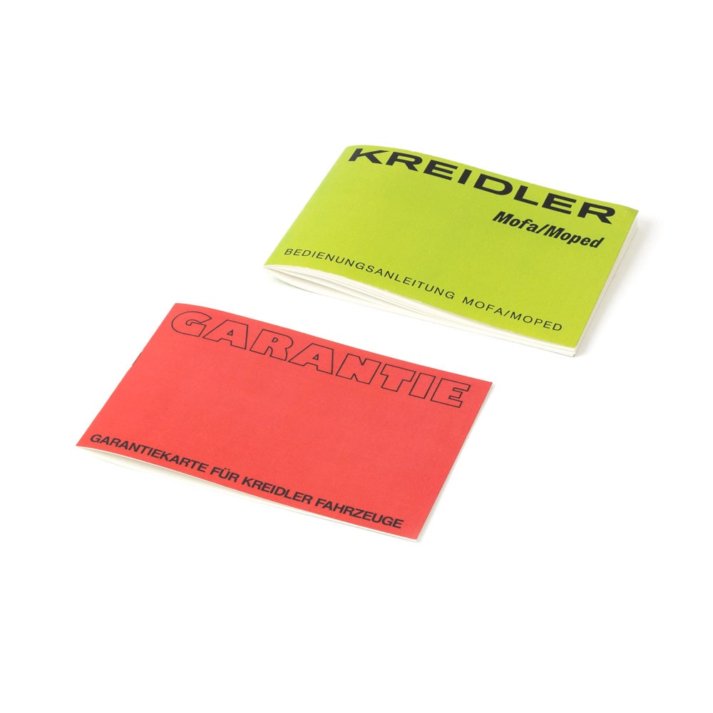 Instruktionsbok för Kreidler Mofa/Moped