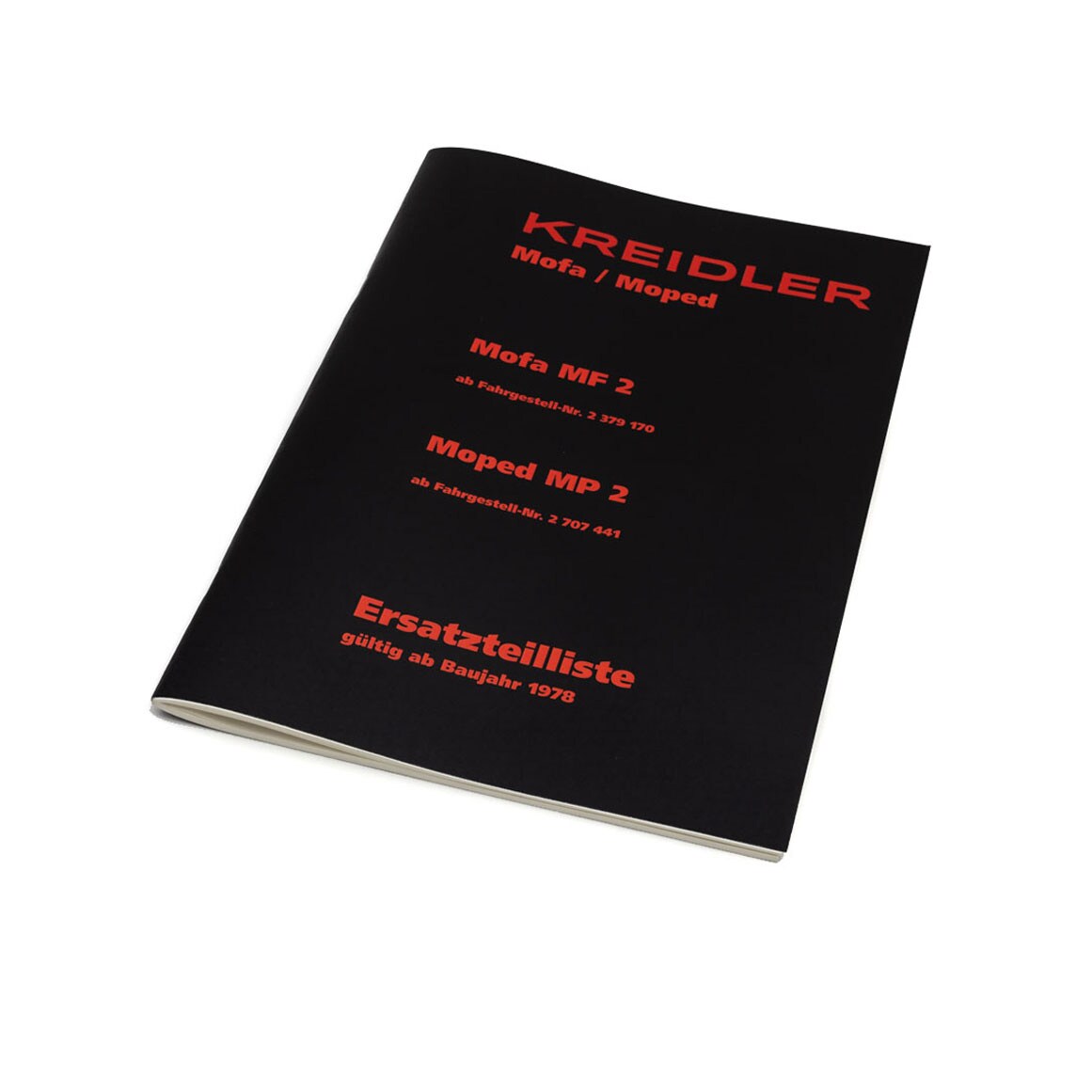 Reservdelskatalog NTS för Kreidler MF2 & MP2