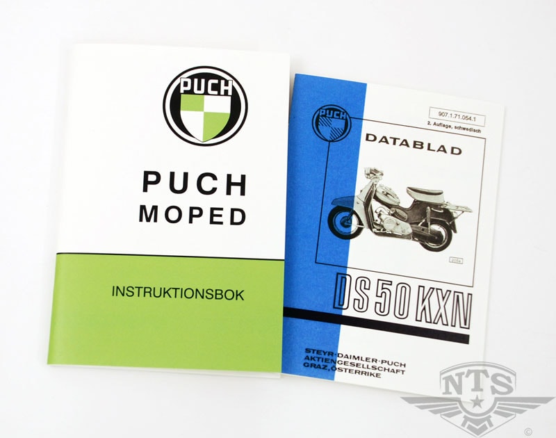 Instruktionsbok inkl. datablad (Puch DS50 KXN)