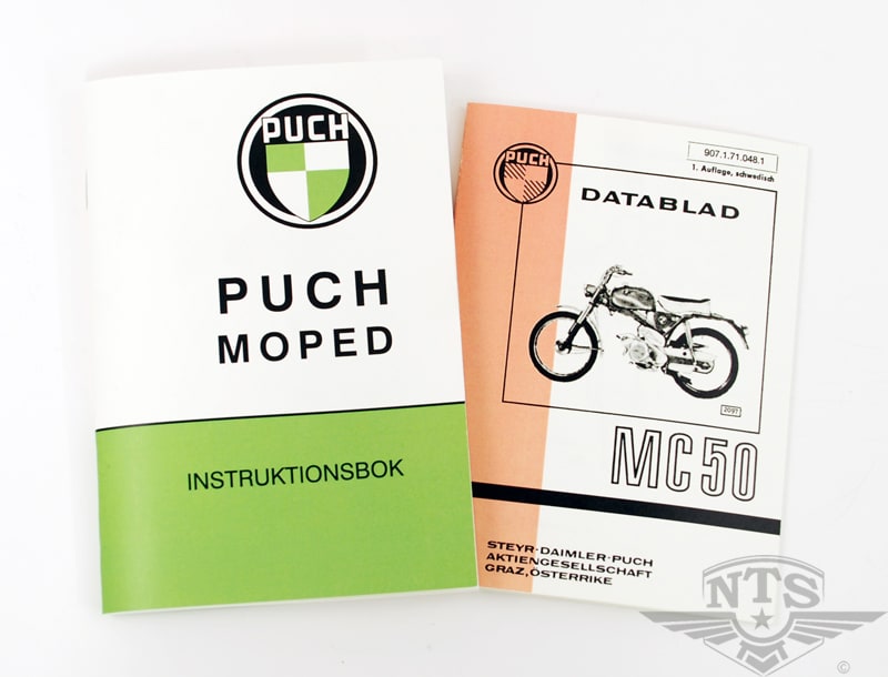Instruktionsbok inkl. datablad (Puch MC50)