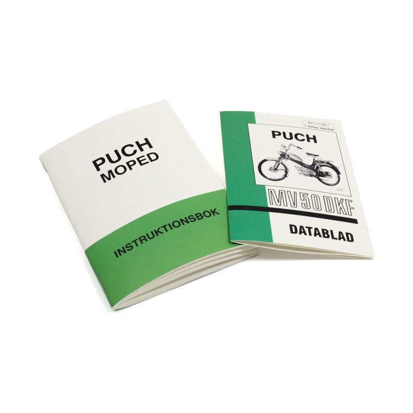 Instruktionsbok inkl. datablad (Puch MV50 DKF)