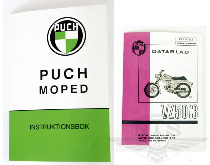 Instruktionsbok inkl. datablad (Puch VZ50/3)