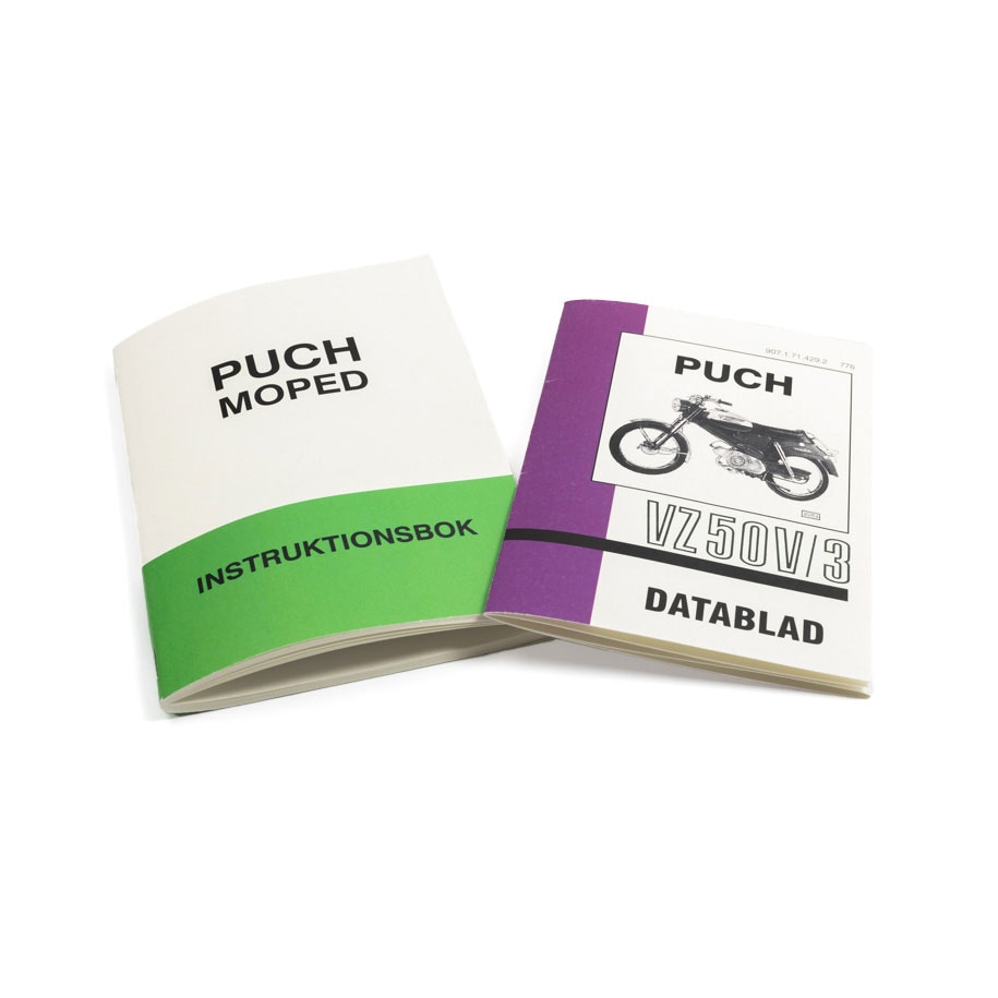 Instruktionsbok inkl. datablad (Puch VZ50 V3)