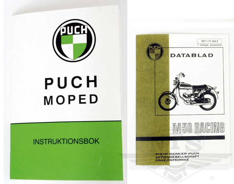 Instruktionsbok inkl. datablad (Puch M50 Racing)
