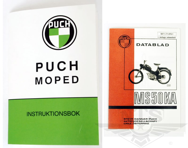 Instruktionsbok inkl. datablad (Puch MS50 KA)
