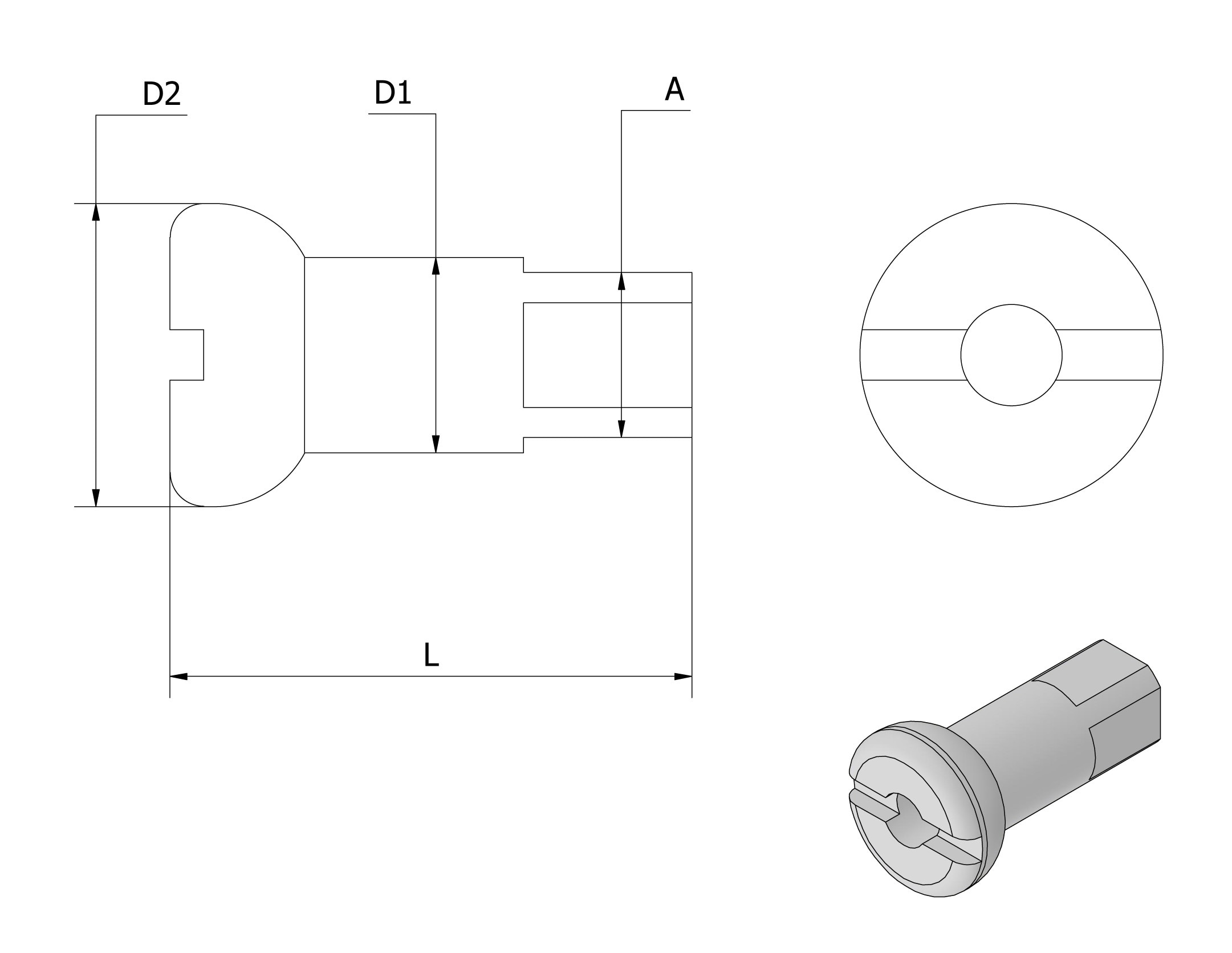 Ekernippelsats Blank 5,8mm, för 2,6mm ekrar (BC56) 36-Pack