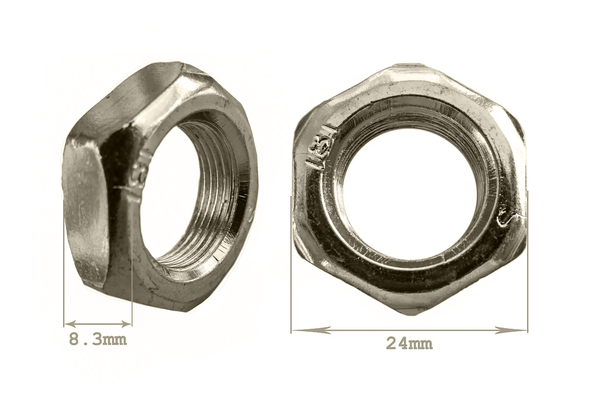 Mutter M16x1, axelhylsa bakhjul Kreidler