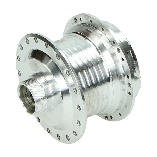 Hjulnav, bak/för ekerhjul/fasta lager/12mm axel (Puch Maxi)