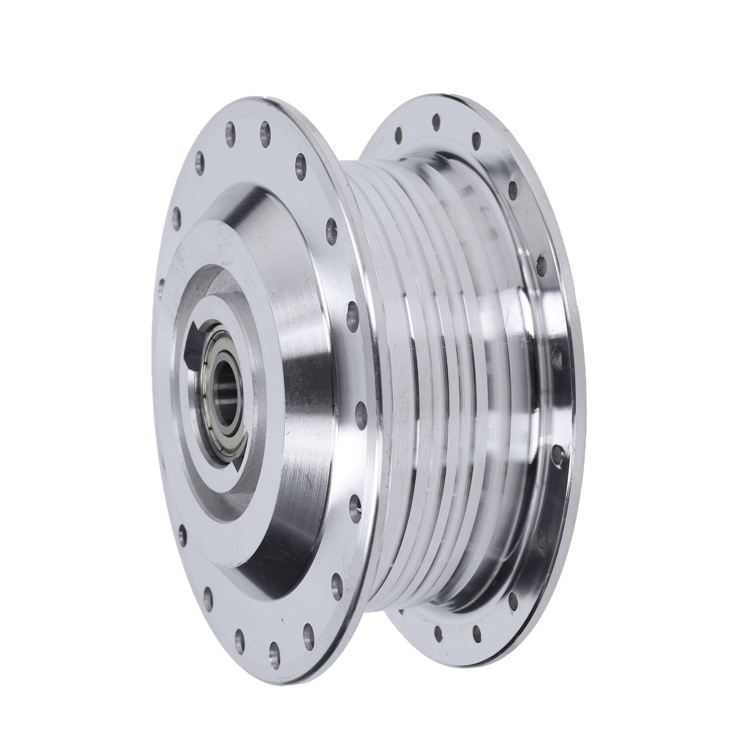 Hjulnav, fram/för ekerhjul/fasta lager/12mm axel (Puch Maxi)