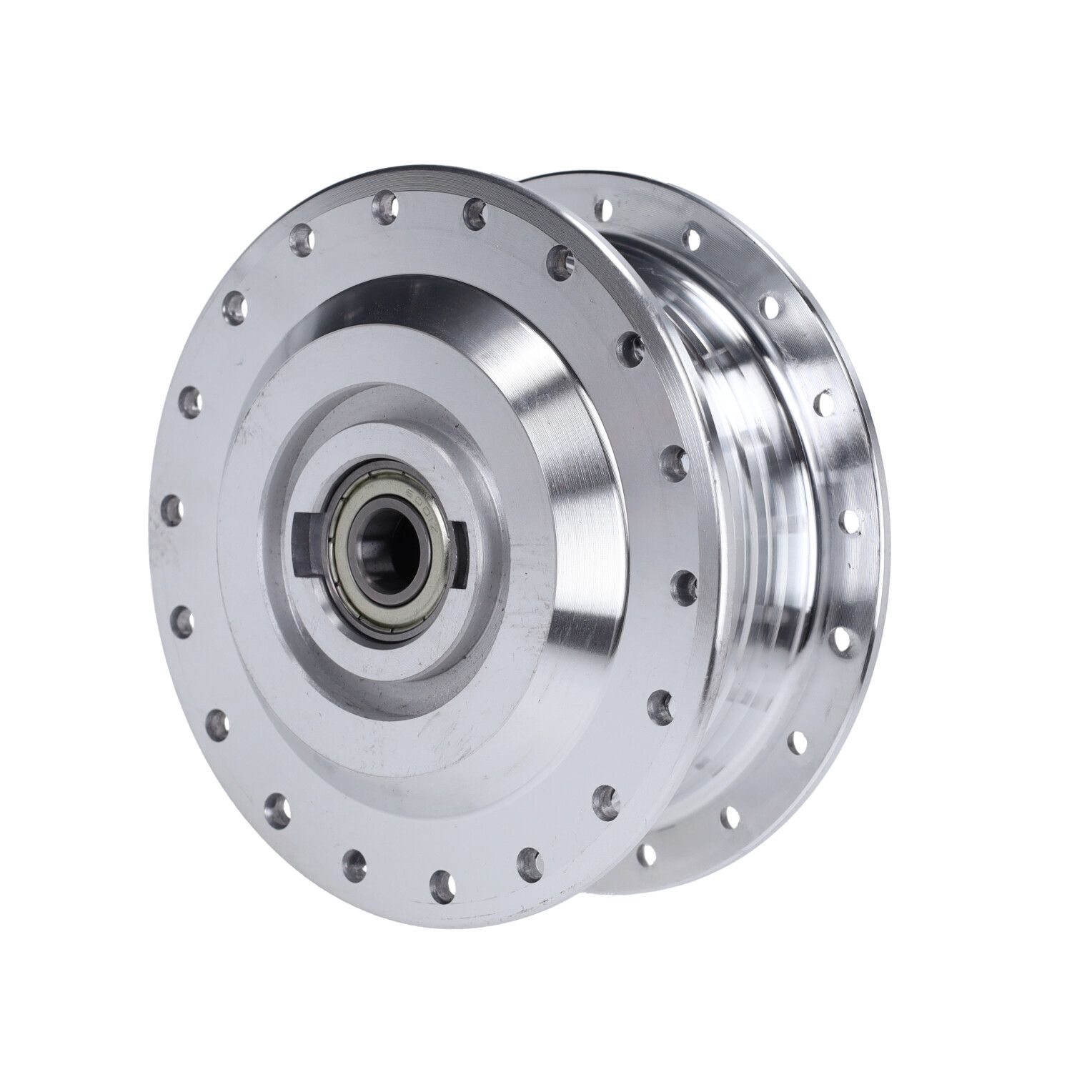 Hjulnav, fram/för ekerhjul/fasta lager/12mm axel (Puch Maxi)