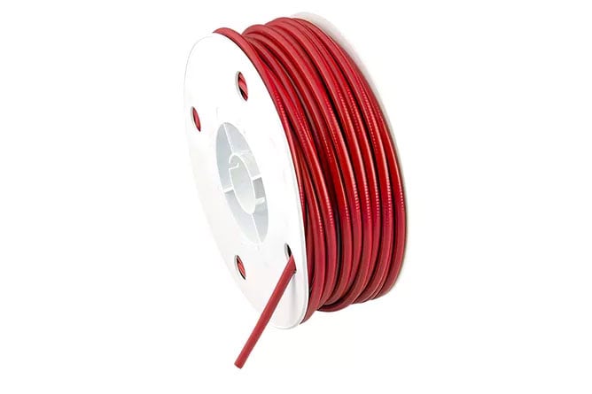 Ytterhölje, Röd/1,5mm wire/5mm hölje (4,9 m)