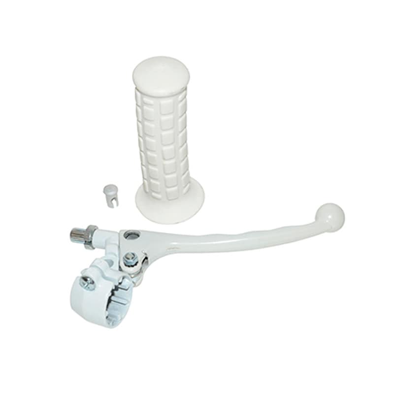 Kopplingshandtag kompl. vit (Tomos A3/A35)