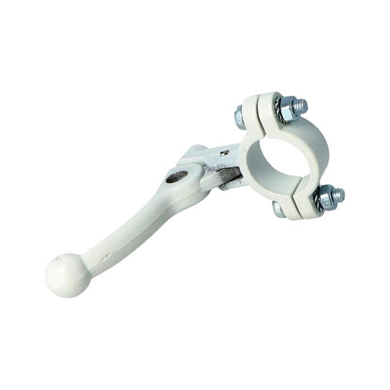 Start- / choke- / dekomphandtag, metall, vit