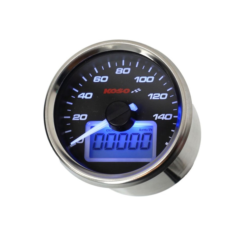Hastighetsmätare/trippmätare universal, 55 mm 0-160 km/h