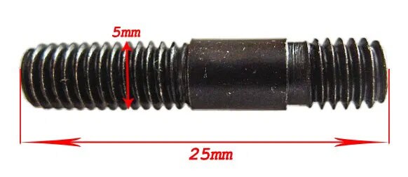 Pinnbult/Cylinderbult M5 x 25mm (Universal)