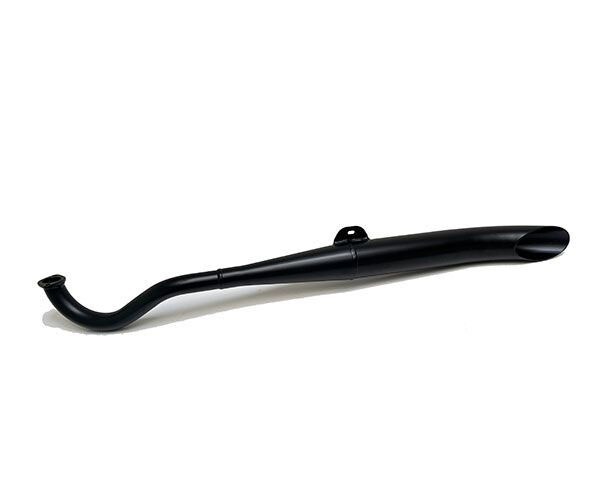 Avgassystem Svart "Sidepipe", Puch Maxi