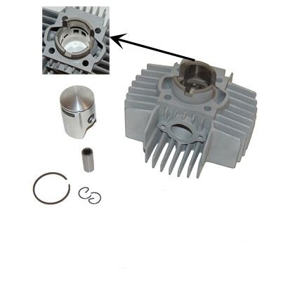 Cylindersats 38mm/50cc/6portar/Alum. (Puch Maxi)