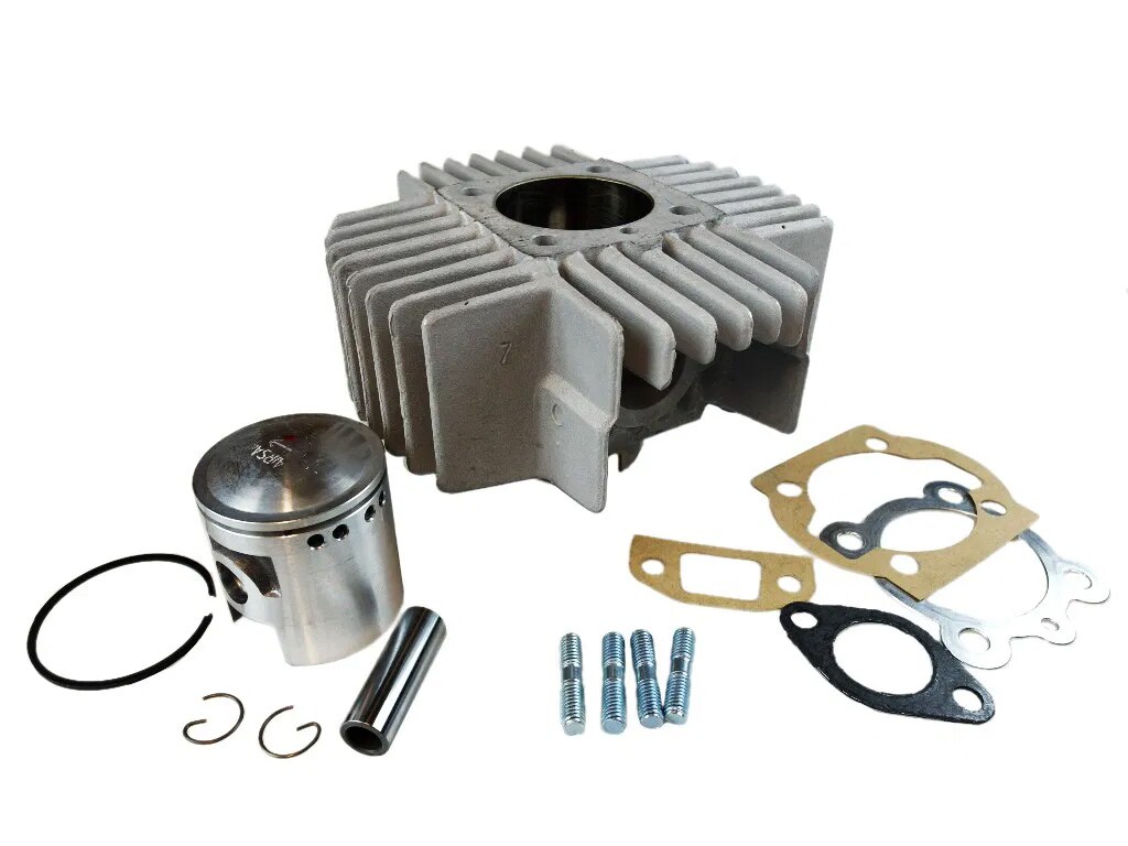 Cylindersats 45mm/70cc/4portar/Alum. AIRSAL (Puch Maxi) Stora kylflänsar