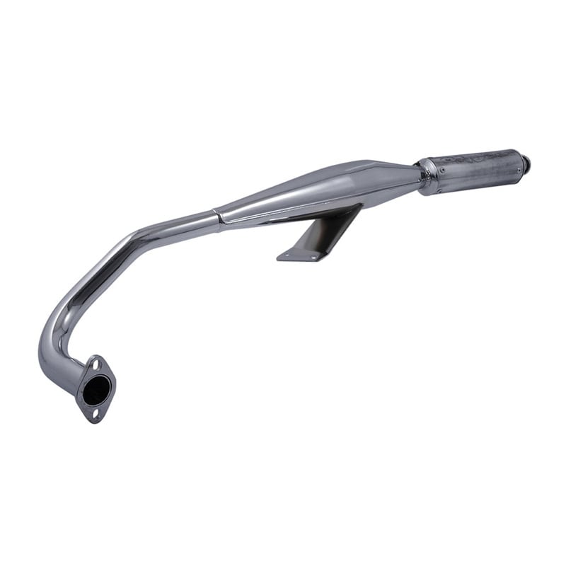 Avgassystem 28mm aluminium/krom (Tomos A35)