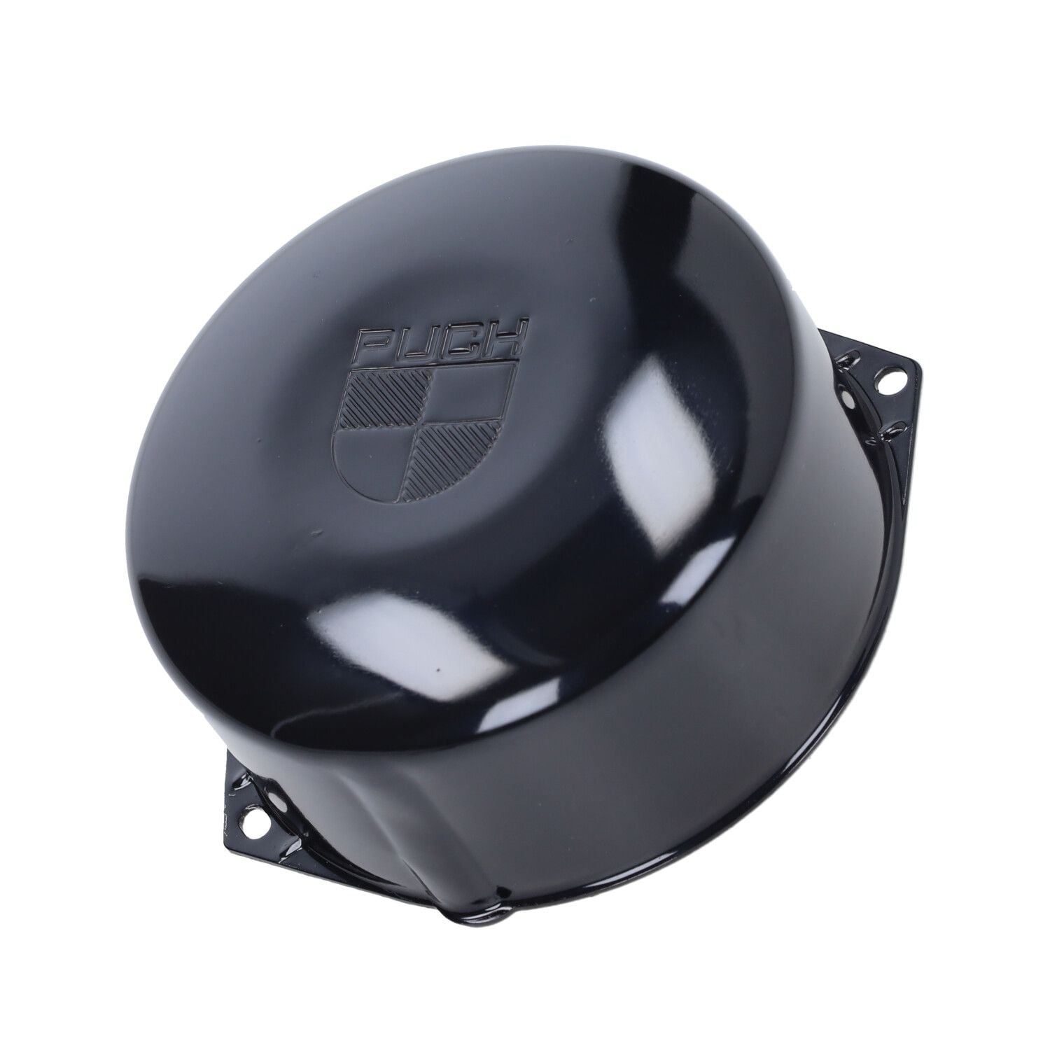 Generatorkåpa m. logo Svart (Puch Maxi/Magnum) Fast Arrow