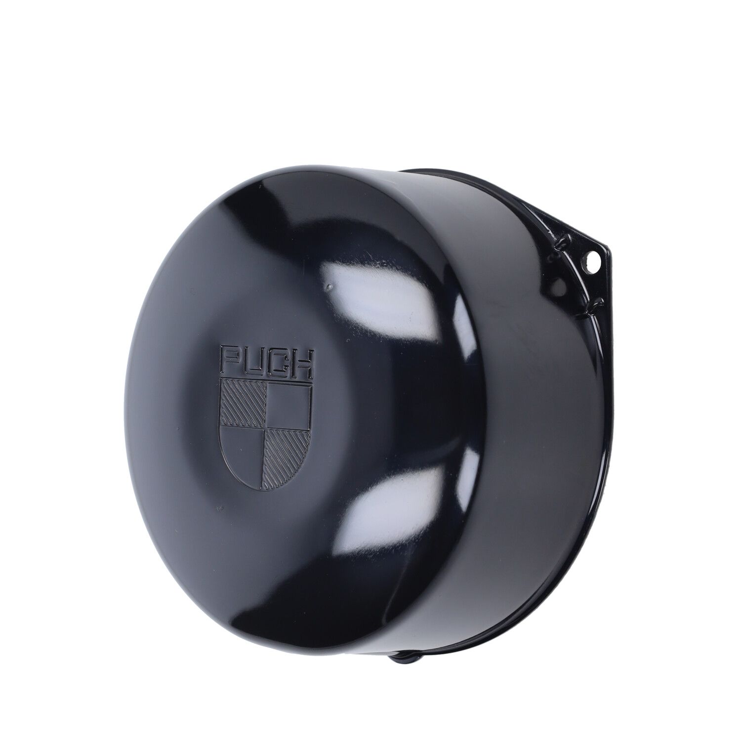 Generatorkåpa m. logo Svart (Puch Maxi/Magnum) Fast Arrow