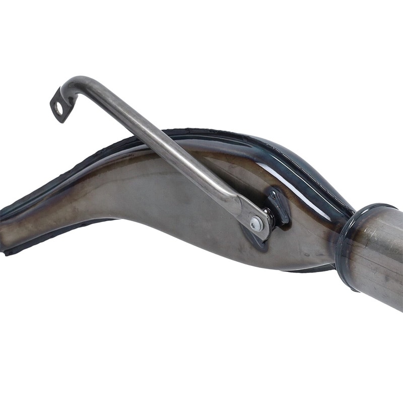 Avgassystem 28mm High Fish, klarlackad - TECNO (Tomos A3/A35)