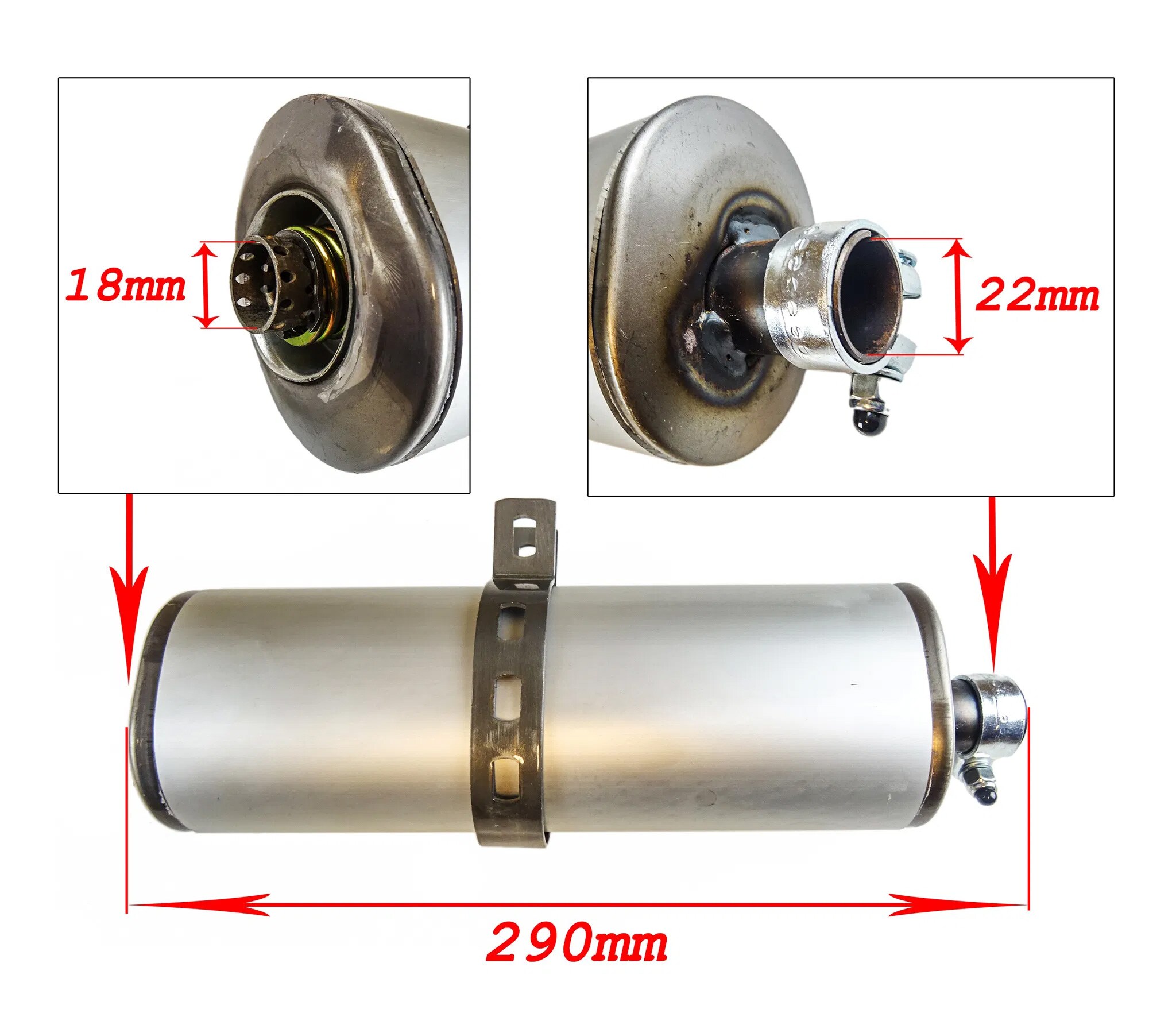 Ljuddämpare Proma (Suzuki TS50/80/Honda)