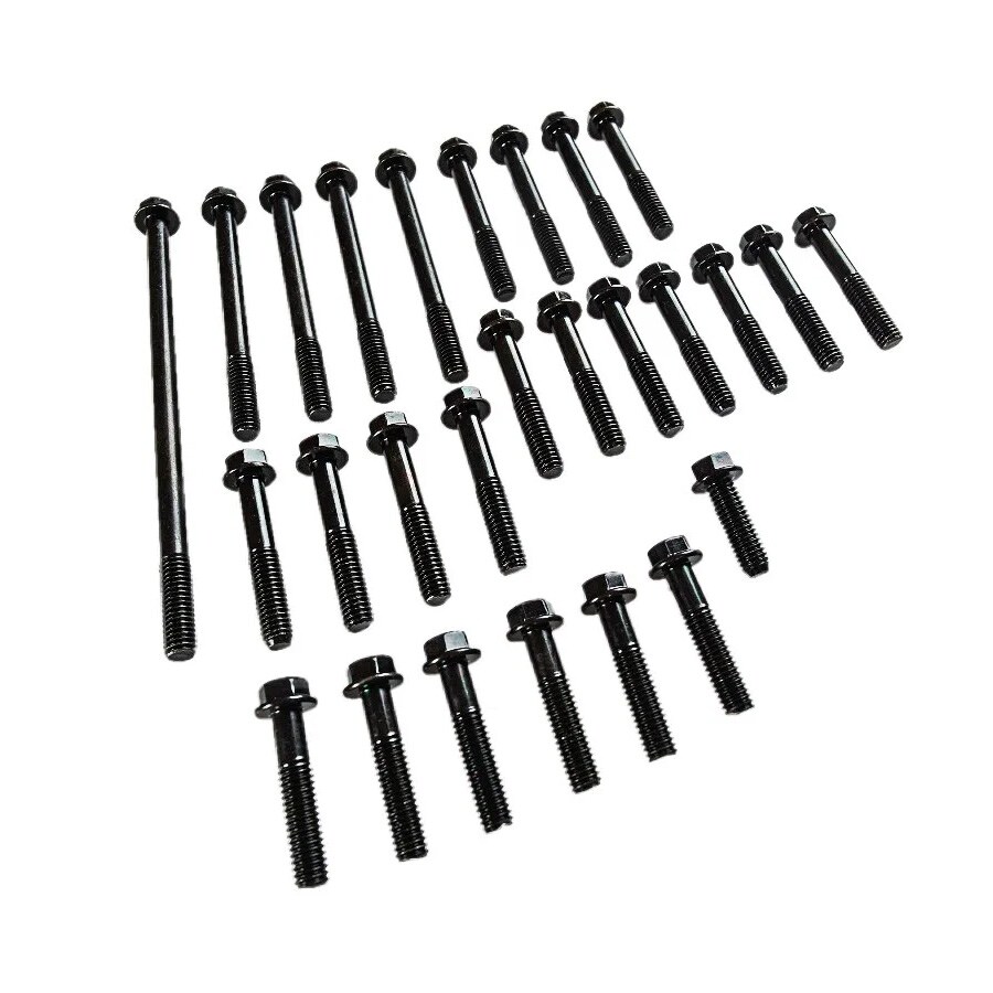 Skruvsats motor, sexkantsbult, svart (Honda MB50/MT50)