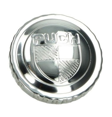 Tanklock Ø 30mm/Krom m. logo/Bajonett (Puch)