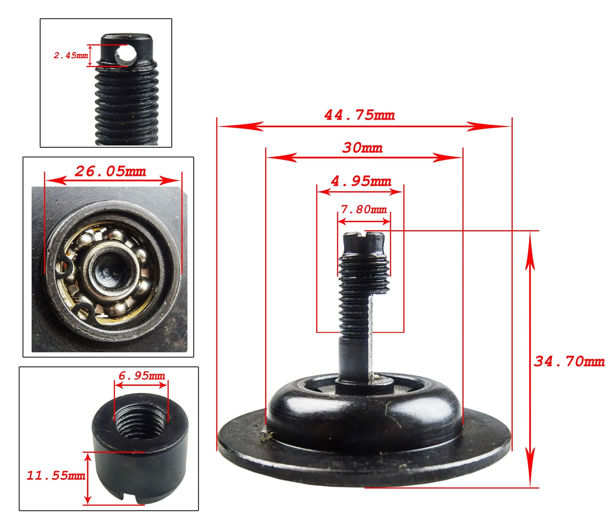 Dragbult 2 lamellskoppling (Puch -1984)
