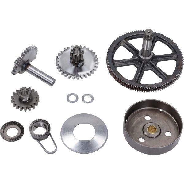 Kickstartsats, drevaxelsats m. kopplingskorg (Puch Maxi/E50)