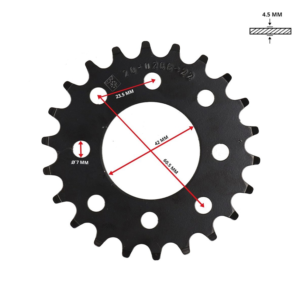 Bakdrev 22 kugg (Tomos) - ESJOT