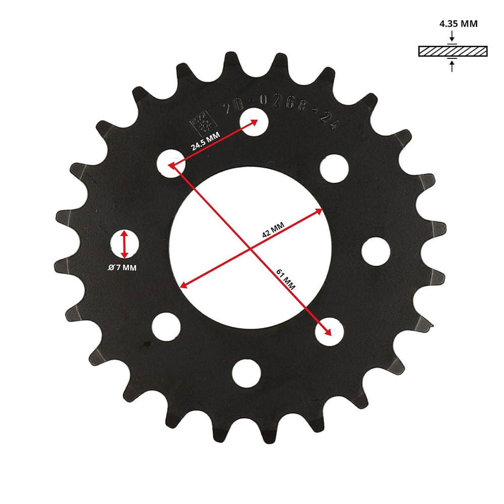 Bakdrev 24 kugg (Tomos) - ESJOT