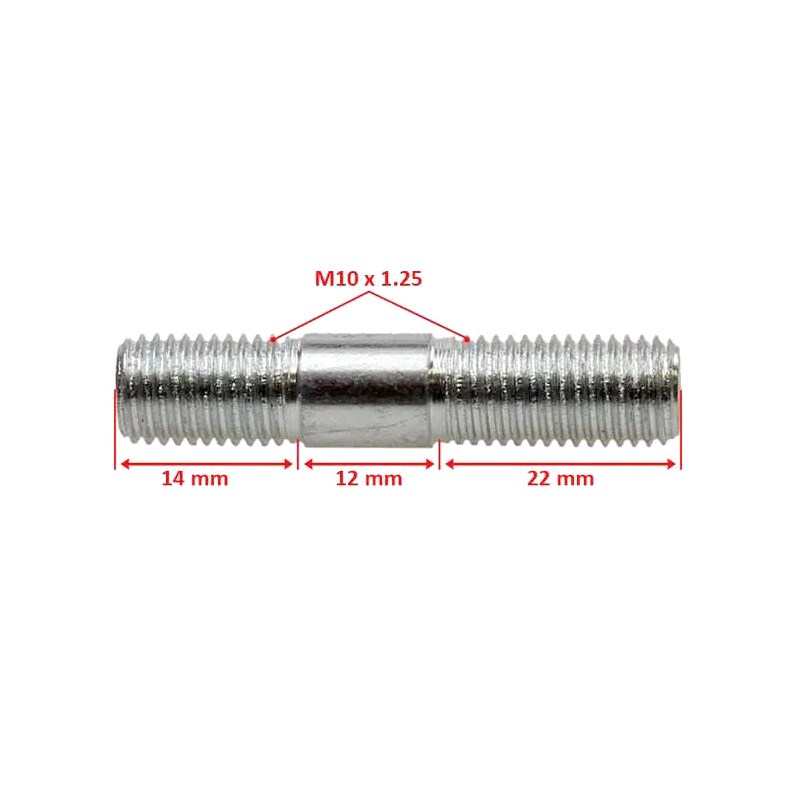 Bult för bakdrev, M10x48 (Honda MB50/MT50)