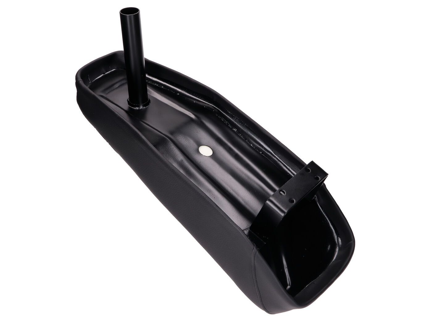 Sadel, Lång "Limpa" Svart m. text (Puch Maxi)