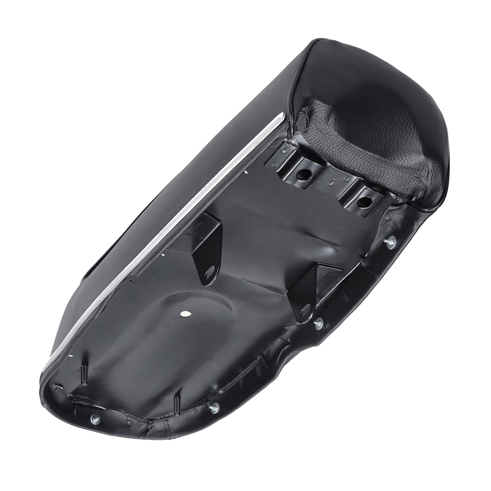Dyna (äldre) "buddyseat", svart m. vit text (Yamaha FS1 1975-1979)