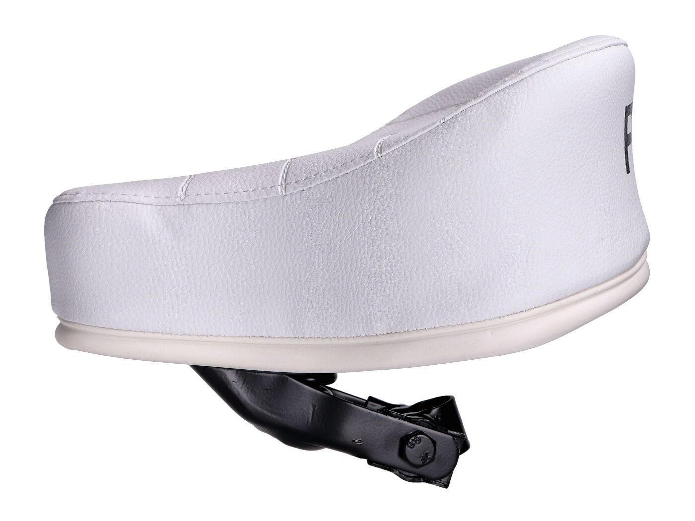 Sadel, Vit m. svart tryck (Puch Maxi)