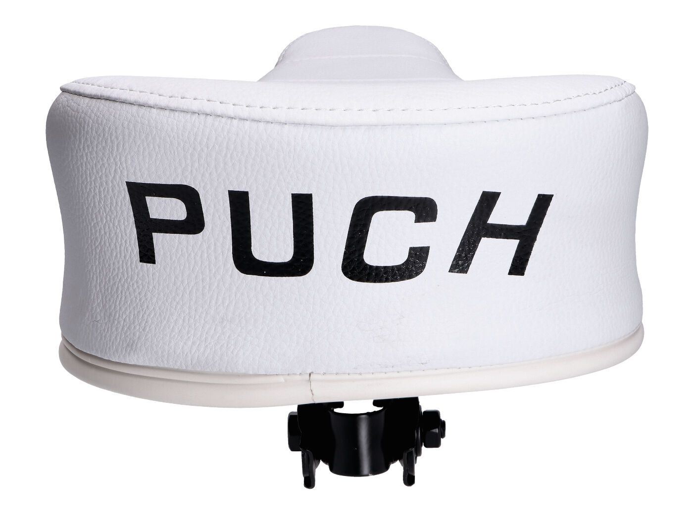 Sadel, Vit m. svart tryck (Puch Maxi)