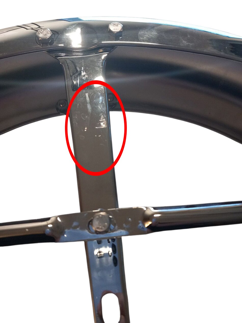 Framskärm, krom (Puch Dakota) **REPIG