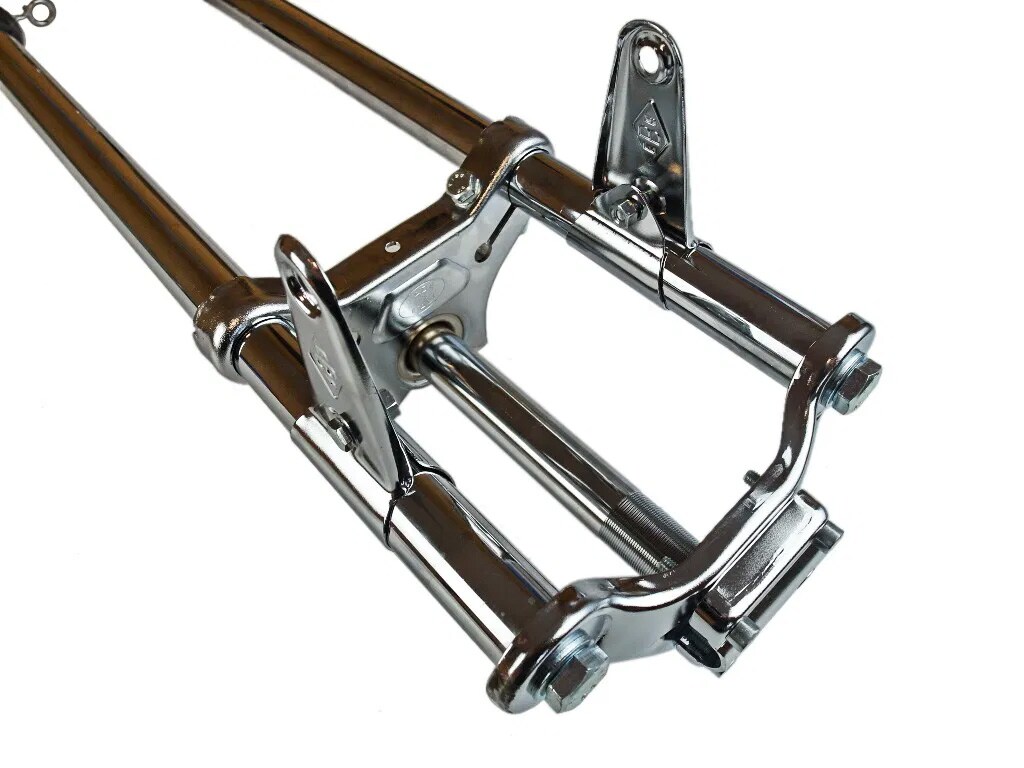 Framgaffel, extra lång/830mm, Krom (Puch Maxi/Universal Chopper) EBR